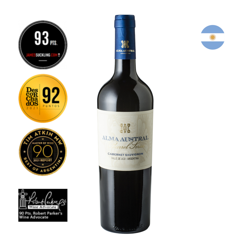 Kit Caixa de Madeira com 4 Vinhos Alma Austral