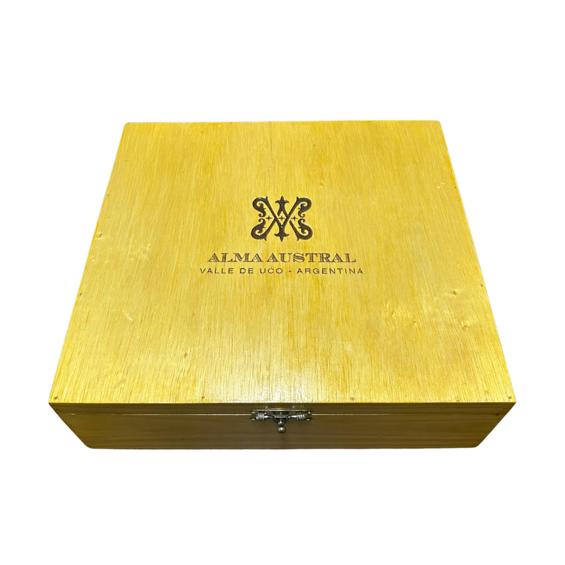 Kit Caixa de Madeira com 4 Vinhos Alma Austral